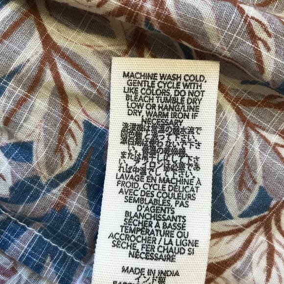 The Great Pastoral Tiered Maxi Skirt Womens 2 Small Blue Yellow Canopy Leaf - Picture 8 of 14